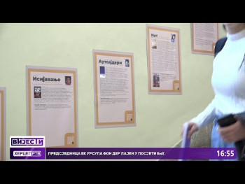 Izložbom trebinjskih gimnazijalaca, ukazano na značaj pisane riječi ( video )