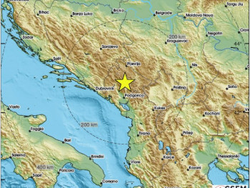 Zemljotres pogodio Crnu Goru, osjetio se i u Trebinju
