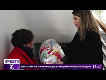 120 paketića za ljepši osmjeh djece iz socijalno ugroženih porodica (VIDEO)