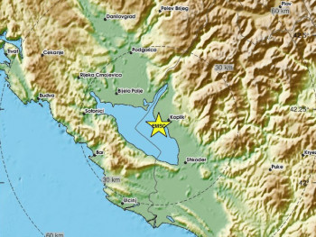 Slabiji zemljotres u Albaniji, osjetio se i u Crnoj Gori