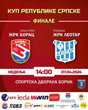 Rukometašice Leotara protiv Banjalučanki za trofej kupa Republike Srpske