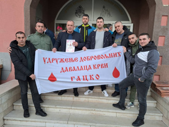 Удружење добровољних давалаца крви “Гацко” на путу хуманости