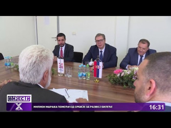 Milion maraka pomoći od Srbije za razvoj Bileće (VIDEO)