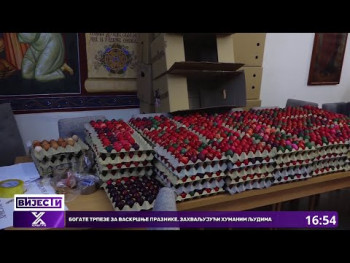 Bogate trpeze za Vaskršnje praznike, zahvaljujući humanim ljudima (VIDEO)