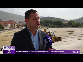 U toku pripreme za ljetnju sezonu I čišćenje bazena u Bregovima 