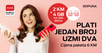Plati jedan broj, uzmi dva! Dva m:tel prepaid broja sa bonusima za samo 6 KM