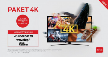 m:tel vam predstavlja Paket 4K za potpuno uživanje na vašem TV ekranu