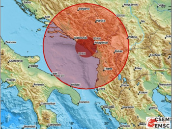 Zemljotres od tri stepena po rihteru kod Herceg Novog