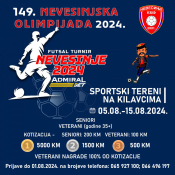 Nevesinje od 05. do 15. avgusta domaćin jakog futsal turnira ''Nevesinje 2024.''
