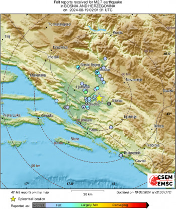 Zemljotres u BiH