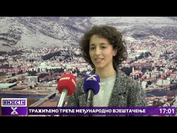 Trebinjski gimnazijalci koji su dobili nagradno putovanje u Austriju na prijemu kod gradonačelnika (Video)