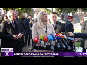 Povodom Dana Republike, položeni vijenci na Spomenik palim borcima Srpske (VIDEO)