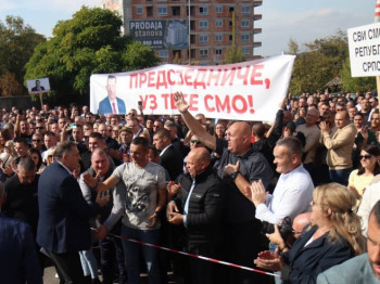 Miting u Banjaluci - jasna podrška naroda predsjedniku Republike Srpske