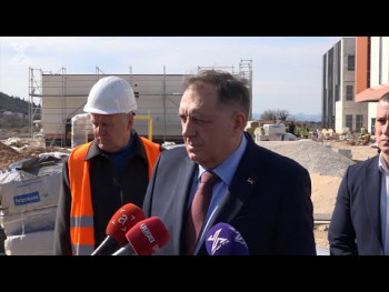 Dodik obišao gradilište nove bolnice u Trebinju