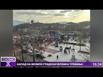 Napad na vozilo gradonačelnika Trebinja u Nikšiću (Video)