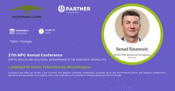 Direktor Partner mikrokreditne fondacije Senad Sinanović na međunarodnoj konferenciji o zelenoj tranziciji