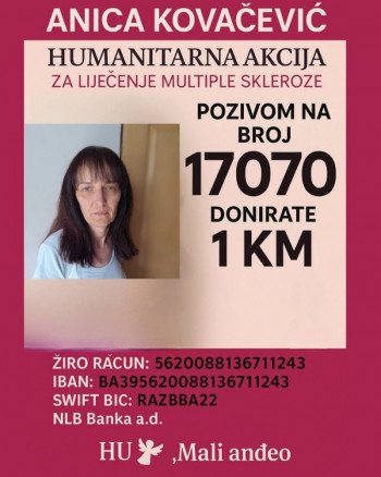 Humanitarna akcija za Anicu Kovačević
