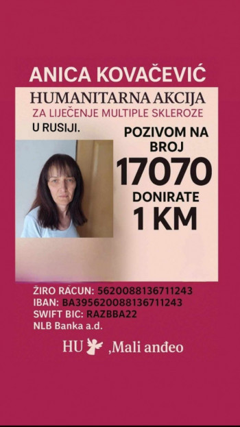 Humanitarni sportski turnir za Anicu Kovačević