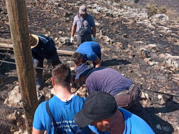 U požarima u okolini Trebinja izgorjelo na desetine stubova za električnu energiju, sela bez struje