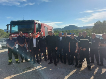 Dodik obišao požarište u Trebinju