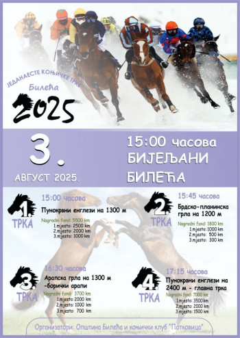Bileća: Jedanaeste konjičke trke, 3.avgust 2025. Učesnici trka