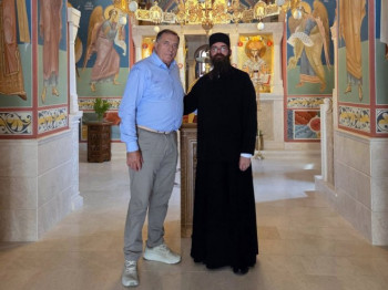 Предсједник Српске посјетио манастир Рмањ у Мартин Броду и слапове на Уни (ФОТО)