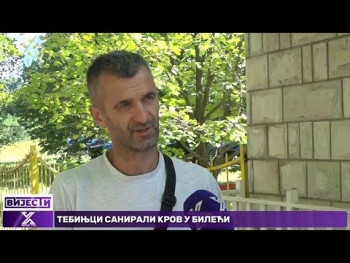 Pripadnici trebinjskih službi zaštite i spasavanja sanirali krov kuće u Bileći (Video)