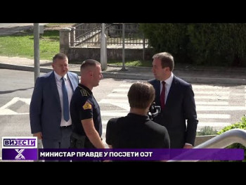 Министар правде у посјети Окружном тужилаштву у Палати правде у Требињу (Video)