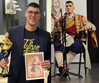 VIDEO/ Maksim Vojvodić pobjednik Saveznog festivala srpskih guslara u Trebinju