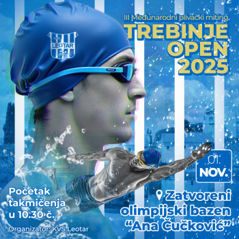 3. Međunarodnog plivačkog mitinga ''Trebinje OPEN 2025''