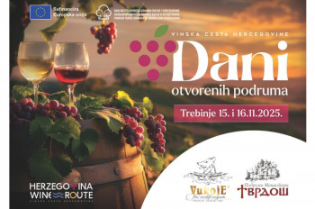 ''Dani otvorenih podruma''Vinske ceste Hercegovine stižu u Trebinje – spoj tradicije, duha i modernog vinskog doživljaja