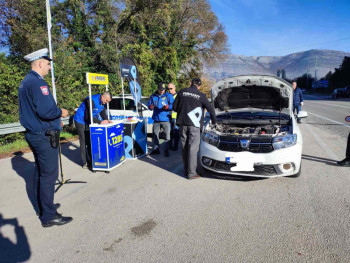 U Trebinju realizovana akcija 'Bezbjedna voznja u zimskim uslovima 2025' 