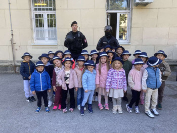FOTO/ Najmlađi Trebinjci posjetili Policijsku upravu