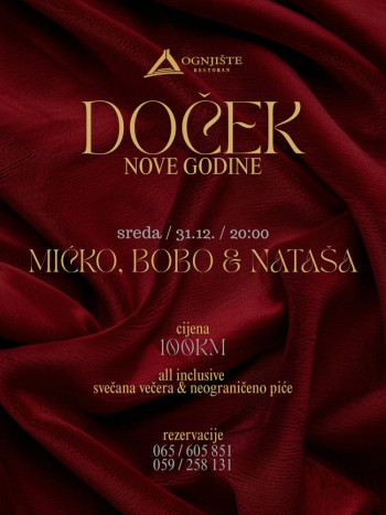 SPEKTAKULARAN DOCEK NOVE GODINE U RESTORANU ''OGNJIŠTE''