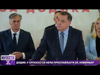 Dodik: U Srpskoj se neće proslavljati 25. novembar (Video)