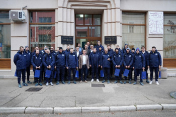 Ćurić čestitao vaterpolo reprezentaciji Srbije osvajanje zlatne medalje na EP