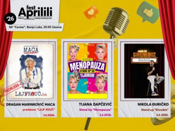 Četvrti 'Aprilili Fest' u Banjaluci od 1. do 3. aprila