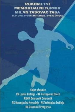 Први Меморијални рукометни турнир „Милан Тасовац – Таса“