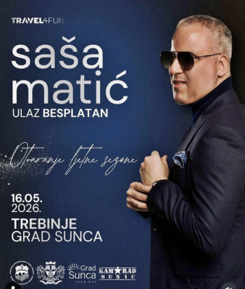 Otvaranje ljetne turističke sezone: Zbog lošeg vremena, dio programa pomjeren za sutra, večeras koncert Saše Matića