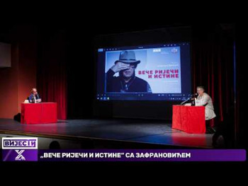 U Trebinju održano 'Veče riječi i istine' sa Lordanom Zafranovićem (Video)