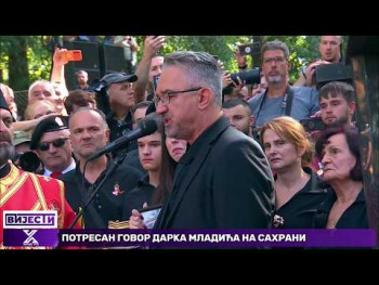 Darko Mladić održao potresan govor na sahrani svoga oca (Video)