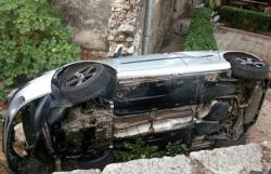 Saobraćajka u centru Trebinja: Sletjeli u provaliju kod Kamenog mosta