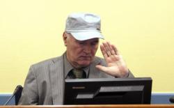 Почело изрицање пресуде, Младић у судници